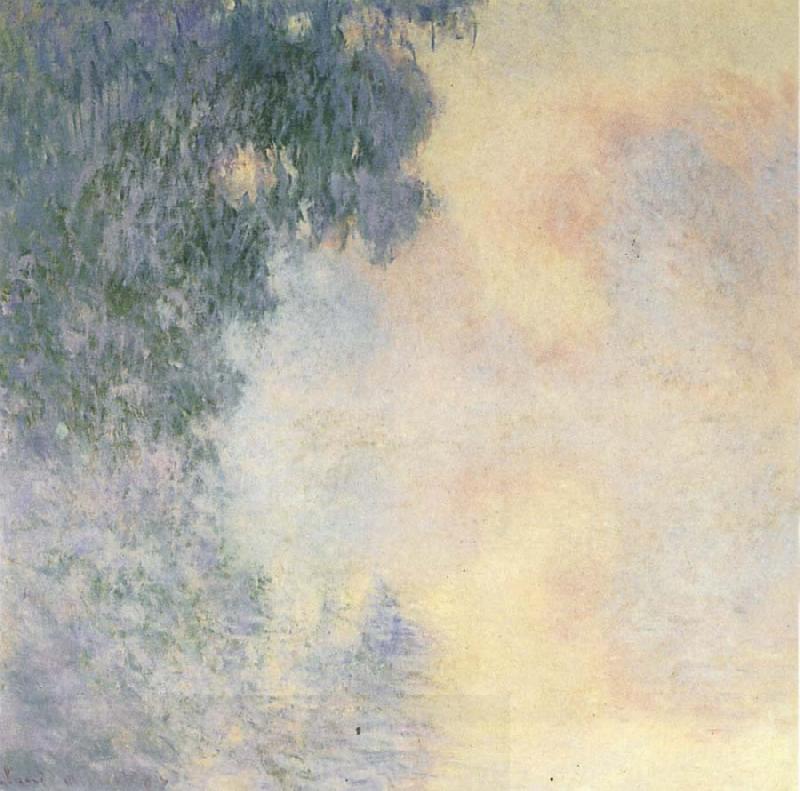 Claude Monet Arm of  the Seine near Giverny in the Fog